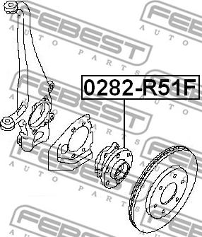 Febest 0282-R51F - Glavčina kotača www.molydon.hr