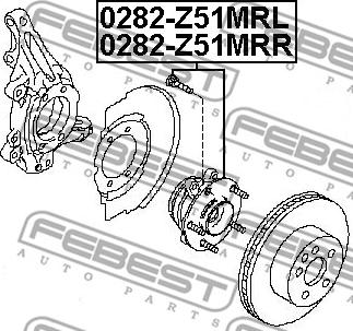 Febest 0282-Z51MRR - Glavčina kotača www.molydon.hr