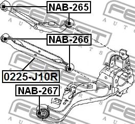 Febest NAB-265 - Selen / Prigušni blok, Ovjes kotača www.molydon.hr