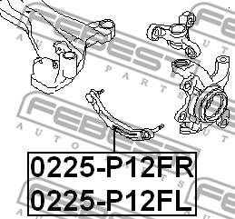 Febest 0225-P12FR - Rame, Nezavisna poluga za ovjes kotača www.molydon.hr