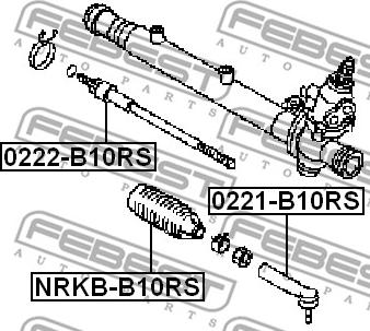 Febest 0221-B10RS - Kraj spone, kuglasti zglob www.molydon.hr