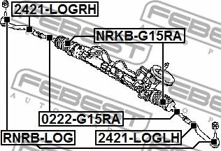 Febest 0222-G15RA - Aksijalni zglob, poprecna spona www.molydon.hr