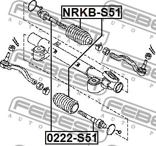 Febest NRKB-S51 - NISSAN MURANO Z51 07-14, TEANA 08-13, INFINITI Q50 13-, FX S51 07-, QX70 13- www.molydon.hr