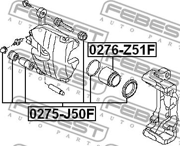 Febest 0276-Z51F - Klip, kočione čeljusti www.molydon.hr