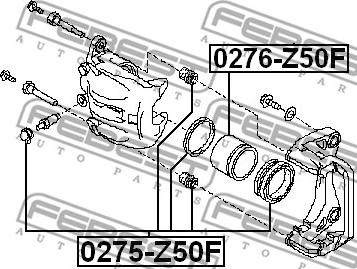 Febest 0276-Z50F - Klip, kočione čeljusti www.molydon.hr