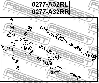 Febest 0277-A32RR - Kočione čeljusti www.molydon.hr