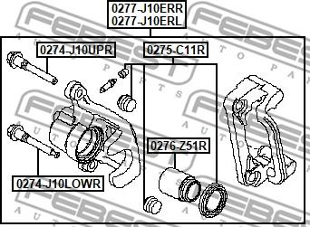 Febest 0277-J10ERR - Kočione čeljusti www.molydon.hr