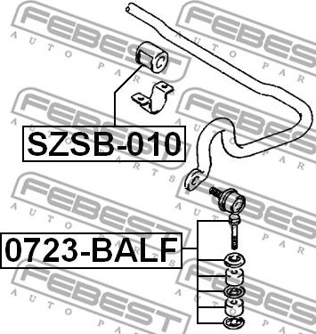 Febest 0723-BALF - Šipka/spona, stabilizator www.molydon.hr