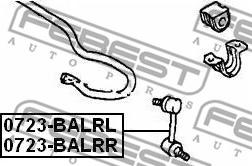 Febest 0723-BALRL - Šipka/spona, stabilizator www.molydon.hr