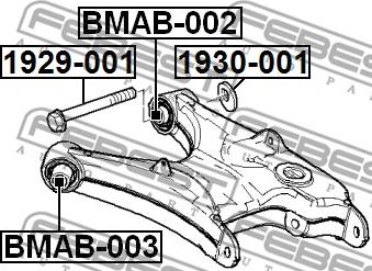 Febest BMAB-002 - Selen / Prigušni blok, Ovjes kotača www.molydon.hr