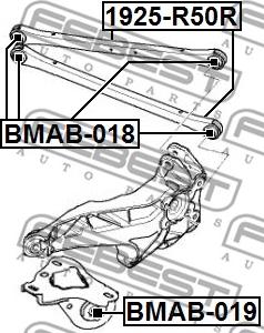 Febest BMAB-018 - Selen / Prigušni blok, Ovjes kotača www.molydon.hr