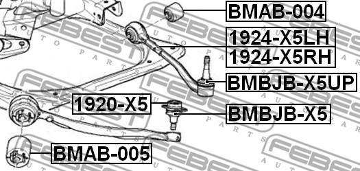 Febest BMAB-005 - Selen / Prigušni blok, Ovjes kotača www.molydon.hr