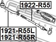 Febest 1922-R55 - Aksijalni zglob, poprecna spona www.molydon.hr