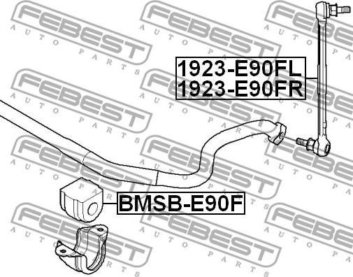 Febest 1923-E90FL - Šipka/spona, stabilizator www.molydon.hr