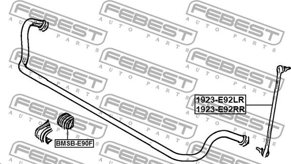 Febest 1923-E92FL - Šipka/spona, stabilizator www.molydon.hr