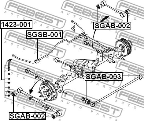 Febest 1423-001 - Šipka/spona, stabilizator www.molydon.hr