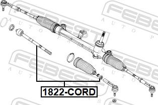 Febest 1822-CORD - Aksijalni zglob, poprecna spona www.molydon.hr