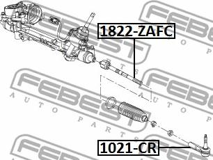 Febest 1822-ZAFC - Aksijalni zglob, poprecna spona www.molydon.hr