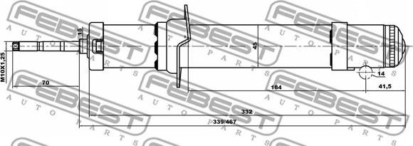 Febest 12658719F - Amortizer www.molydon.hr