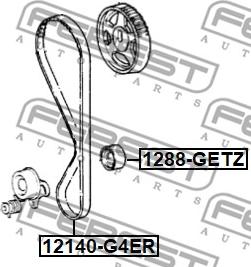 Febest 12140-G4ER - Zupčasti remen  www.molydon.hr