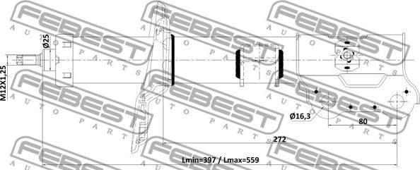 Febest 12110-007FL - Amortizer www.molydon.hr