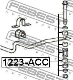 Febest 1223-ACC - Šipka/spona, stabilizator www.molydon.hr