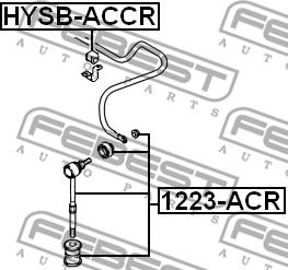 Febest 1223-ACR - Šipka/spona, stabilizator www.molydon.hr