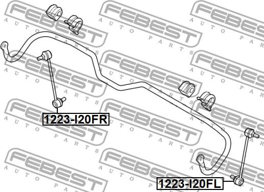 Febest 1223-I20FR - Šipka/spona, stabilizator www.molydon.hr