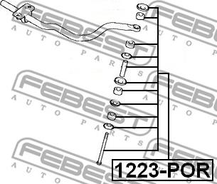 Febest 1223-POR - Šipka/spona, stabilizator www.molydon.hr