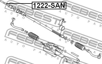 Febest 1222-SAN - Aksijalni zglob, poprecna spona www.molydon.hr