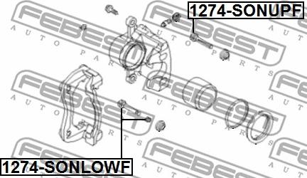 Febest 1274-SONUPF - Vodeci zavrtanj, kočione čeljusti www.molydon.hr