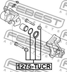 Febest 1275-TUCR - Set za popravak, kočione čeljusti www.molydon.hr