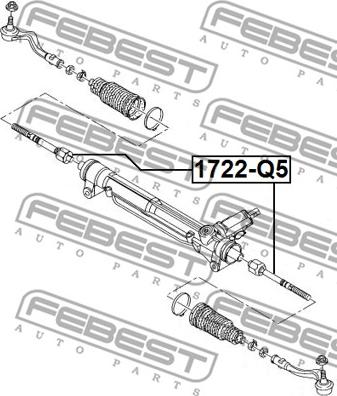 Febest 1722-Q5 - Aksijalni zglob, poprecna spona www.molydon.hr