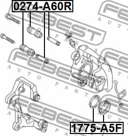 Febest 1775-A5F - Set za popravak, kočione čeljusti www.molydon.hr