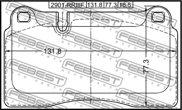 Febest 2901-RRIIIF - Komplet Pločica, disk-kočnica www.molydon.hr