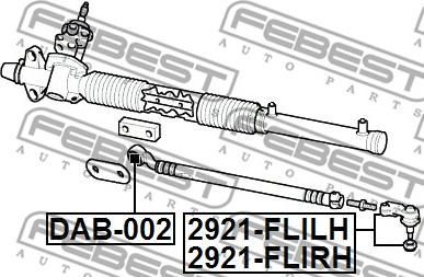 Febest 2921-FLILH - Kraj spone, kuglasti zglob www.molydon.hr