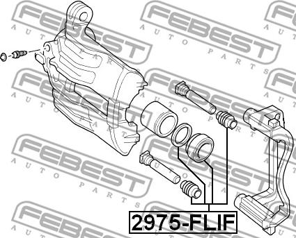 Febest 2975-FLIF - Set za popravak, kočione čeljusti www.molydon.hr