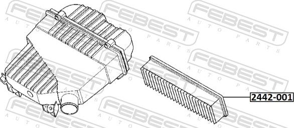 Febest 2442-001 - Filter za zrak www.molydon.hr