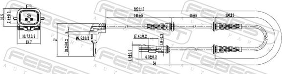 Febest 24606-001 - Senzor, broj obrtaja kotača www.molydon.hr