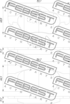 Febest 2401-MEGF - Komplet Pločica, disk-kočnica www.molydon.hr