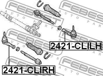 Febest 2421-CLILH - Kraj spone, kuglasti zglob www.molydon.hr