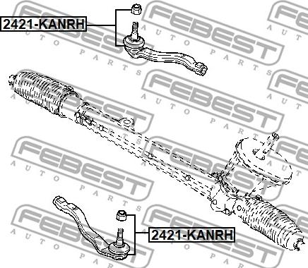 Febest 2421-KANLH - Kraj spone, kuglasti zglob www.molydon.hr