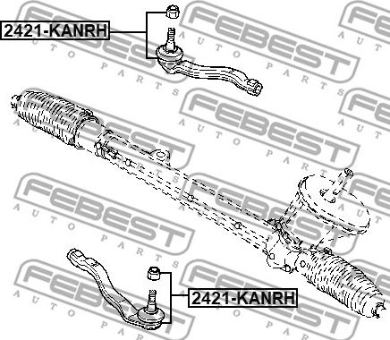 Febest 2421-KANRH - Kraj spone, kuglasti zglob www.molydon.hr