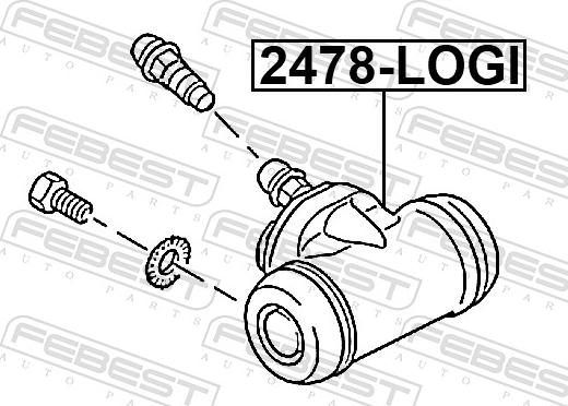 Febest 2478-LOGI - Kočioni cilindar kotača www.molydon.hr