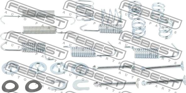 Febest 2504-4007R-KIT - Komplet pribora, kočione papuce rucne kočnice www.molydon.hr