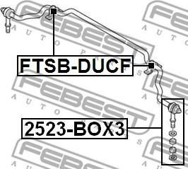 Febest FTSB-DUCF - Set za popravak, Ležaj balans stangle www.molydon.hr