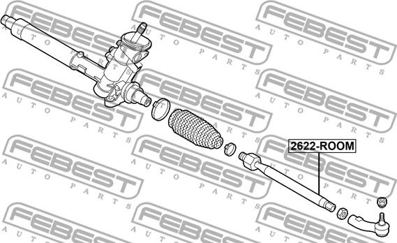 Febest 2622-ROOM - Aksijalni zglob, poprecna spona www.molydon.hr