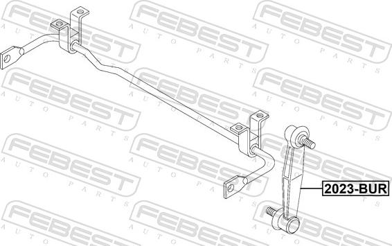 Febest 2023-BUR - Šipka/spona, stabilizator www.molydon.hr