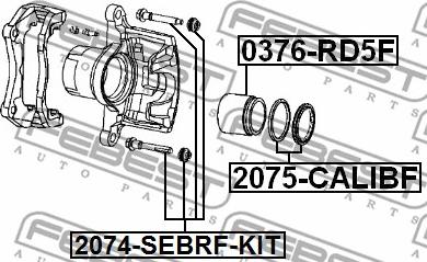 Febest 2075-CALIBF - Set za popravak, kočione čeljusti www.molydon.hr