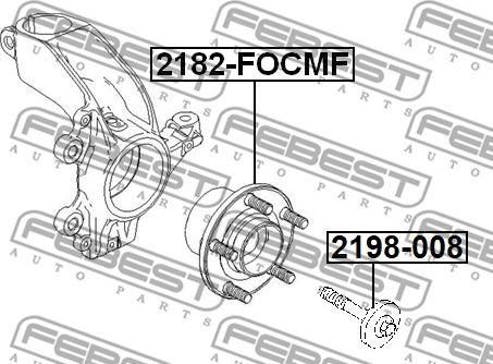 Febest 2198-008 - Vijak za pričvršćivanje, ramae www.molydon.hr